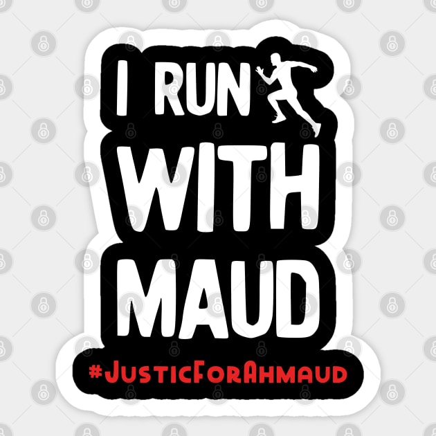 I run with Maud Sticker by afmr.2007@gmail.com